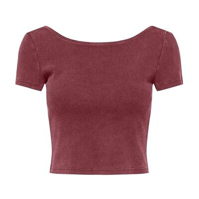 ONLY Onlgilda S/S O-Neck Cropped Top JRS ONLY Onlgilda S/S O-Neck Cropped Top JRS