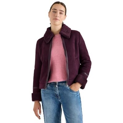 Cecil Veloursjacke eggplant red XXL Cecil Veloursjacke eggplant red XXL