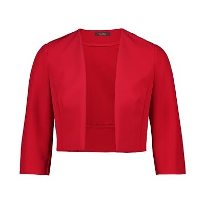 Vera Mont Damen Bolero-Jacke mit Kellerfalten Red Rose,36 Vera Mont Damen Bolero-Jacke mit Kellerfalten Red Rose,36