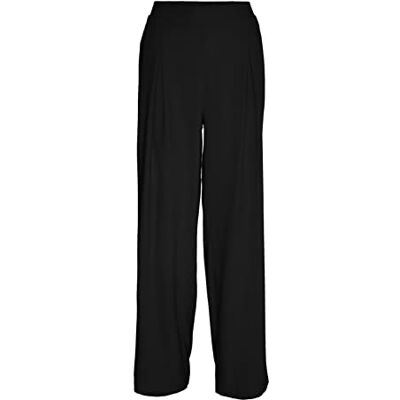 VERO MODA Damen Vmmymilo Hw Wide Pants WVN Ga Hose, Schwarz, M EU VERO MODA Damen Vmmymilo Hw Wide Pants WVN Ga Hose, Schwarz, M EU