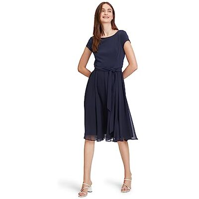 Vera Mont Damenkleid, Aufnäher Dunkelblau/Dunkelblau, 38 Vera Mont Damenkleid, Aufnäher Dunkelblau/Dunkelblau, 38
