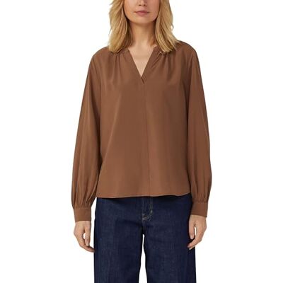 s.Oliver Damen Bluse 2176391 Brown 38 s.Oliver Damen Bluse 2176391 Brown 38