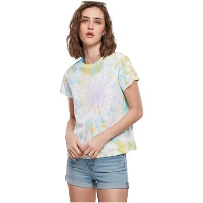 Urban Classics Ladies Tie Dye Boyfriend Tee Pastel L Urban Classics Ladies Tie Dye Boyfriend Tee Pastel L