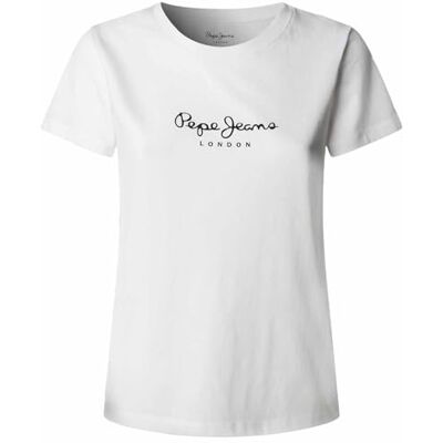 Pepe Jeans London Mae Damen Regular Fit Baumwoll-Button‑Up-Shirt, Blaues Waschen Pepe Jeans London Mae Damen Regular Fit Baumwoll-Button‑Up-Shirt, Blaues Waschen