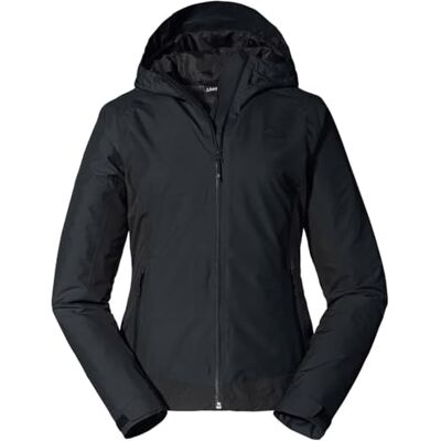 Schöffel Damen Jacket Wamberg L, winddichte, atmungsaktive Regenjacke, komfortable Outdoor Jacke, Wanderjacke mit verstellbarer Kapuze, black, 44 Schöffel Damen Jacket Wamberg L, winddichte, atmungsaktive Regenjacke, komfortable Outdoor Jacke, Wanderjacke mit verstellbarer Kapuze, black, 44