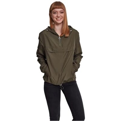 Urban Classics Damen Ladies Basic Pullover Jacke, Darkolive, S EU Urban Classics Damen Ladies Basic Pullover Jacke, Darkolive, S EU