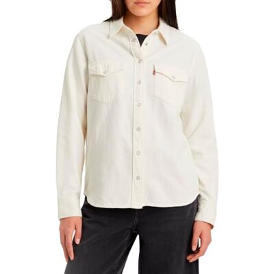 Levi's Damen Iconic Western Hemd,Ecru Crew 4,XXS Levi's Damen Iconic Western Hemd,Ecru Crew 4,XXS