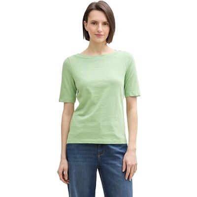 TOM TAILOR Basic Poloshirt, Grey Mint, S TOM TAILOR Basic Poloshirt, Grey Mint, S