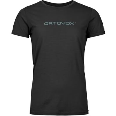 ORTOVOX 150 COOL Brand Robustes, kühlendes T-Shirt mit Merinowolle für sportliche Aktivitäten schwarz Damen M ORTOVOX 150 COOL Brand Robustes, kühlendes T-Shirt mit Merinowolle für sportliche Aktivitäten schwarz Damen M