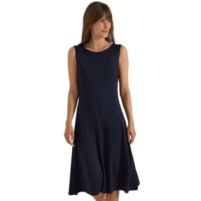Cecil Midikleid mit Rundhals aus Jersey urban Dark Blue M Cecil Midikleid mit Rundhals aus Jersey urban Dark Blue M