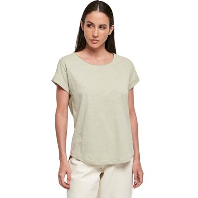 Build Your Brand Damen Long Slub Tee – Locker geschnittenes T-Shirt mit Cut-on-Ärmeln, Slub-Struktur & verlängertem Rückenteil, lässig & bequem, Softsalvia, S Build Your Brand Damen Long Slub Tee – Locker geschnittenes T-Shirt mit Cut-on-Ärmeln, Slub-Struktur & verlängertem Rückenteil, lässig & bequem, Softsalvia, S