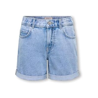 KIDS ONLY Damen Kogvega Reg Mom Shorts DNM Bjbox Noos, Light Blue Denim, 134 EU KIDS ONLY Damen Kogvega Reg Mom Shorts DNM Bjbox Noos, Light Blue Denim, 134 EU