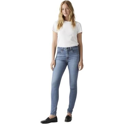 Levi's Damen Jeanshose 721 mit Stretch-Anteil, Skinny Fit, Blau (Blue Wave Mid), W24/L32 Levi's Damen Jeanshose 721 mit Stretch-Anteil, Skinny Fit, Blau (Blue Wave Mid), W24/L32