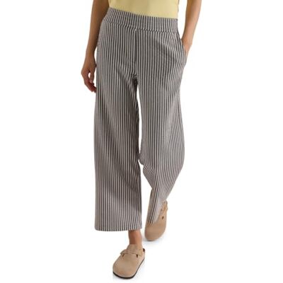 Cecil Wide Leg Hose in Seersucker-Qualität Brown Cacao 2X Cecil Wide Leg Hose in Seersucker-Qualität Brown Cacao 2X