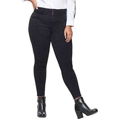 ONLY Carmakoma Damen Caranna Hw Sk Ank Black Jeans, Schwarz, 46W / 32L EU ONLY Carmakoma Damen Caranna Hw Sk Ank Black Jeans, Schwarz, 46W / 32L EU