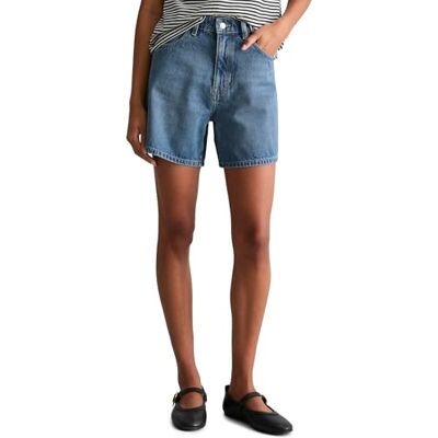 Marc O' Polo Marc OߴPolo Denim Damen Jeansshorts aus Bio-Baumwolle Relaxed Fit, Blau (Medium Blue Multi 51), 29 Marc O' Polo Marc OߴPolo Denim Damen Jeansshorts aus Bio-Baumwolle Relaxed Fit, Blau (Medium Blue Multi 51), 29