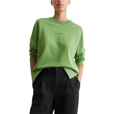 Marc O' Polo Marc OߴPolo Denim Damen Sweatshirt aus Bio-Baumwolle mit Raglanärmeln, Grün (Herbal Garden), XS Marc O' Polo Marc OߴPolo Denim Damen Sweatshirt aus Bio-Baumwolle mit Raglanärmeln, Grün (Herbal Garden), XS
