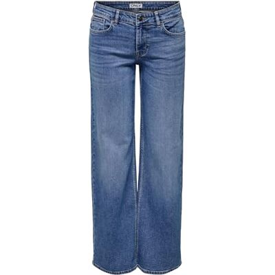 ONLY Female Jeans mit weitem Bein ONLJUDY-O Niedrige Taille Gerade geschnitten Jeans ONLY Female Jeans mit weitem Bein ONLJUDY-O Niedrige Taille Gerade geschnitten Jeans