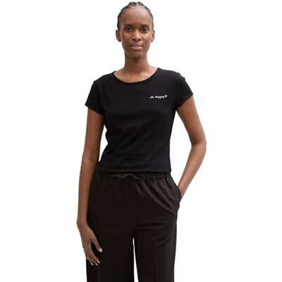 TOM TAILOR Denim Tom Tailor Basic T-Shirt mit Logo-Print, Grapefruit, XXXL TOM TAILOR Denim Tom Tailor Basic T-Shirt mit Logo-Print, Grapefruit, XXXL