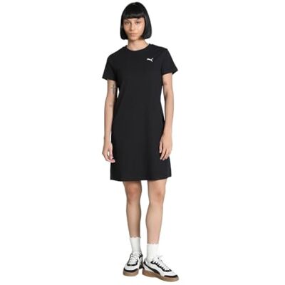 Puma Damen Elevated Bodycon Rib Dress Kleider, Schwarz, S EU Puma Damen Elevated Bodycon Rib Dress Kleider, Schwarz, S EU