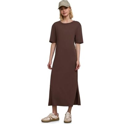Street One Studio Midi-Kleid mit Rundhals und Knopfdetail Street One Studio Midi-Kleid mit Rundhals und Knopfdetail