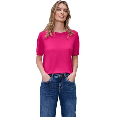 Street One Basic T-Shirt mit Dropped Shoulders Magenta Dream 42 Street One Basic T-Shirt mit Dropped Shoulders Magenta Dream 42