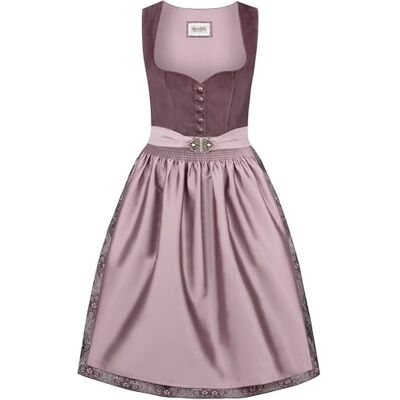 Heimatgwand Damen Dirndl Indira Kleid Für Besondere Anlässe, Aubergine, 44 EU Heimatgwand Damen Dirndl Indira Kleid Für Besondere Anlässe, Aubergine, 44 EU