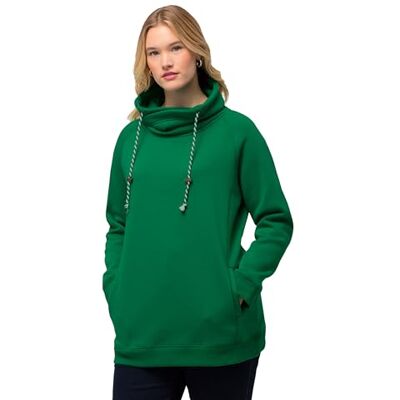 Ulla Popken Damen Sweatshirt smaragdgrün 46+ Ulla Popken Damen Sweatshirt smaragdgrün 46+
