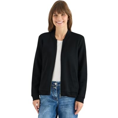 Cecil Softe Piquée Jacke Black M Cecil Softe Piquée Jacke Black M