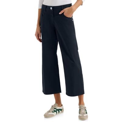 Cecil High Waist Wide Leg Hose im Loose Fit universal Blue 27 Cecil High Waist Wide Leg Hose im Loose Fit universal Blue 27
