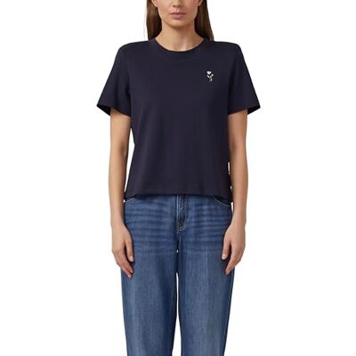 s.Oliver Verkürztes Baumwoll-T-Shirt mit Artwork s.Oliver Verkürztes Baumwoll-T-Shirt mit Artwork