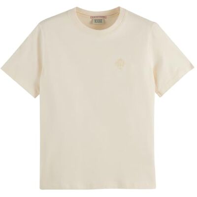 Scotch & Soda Front Artwork T-Shirt, Off White U102, M Scotch & Soda Front Artwork T-Shirt, Off White U102, M