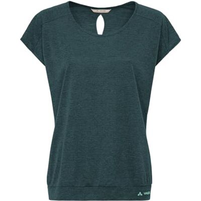 VAUDE Skomer T-Shirt III – Sportshirt Damen Kurzarm aus 75% recyceltem Polyester & 25% Lyocell, Sport Shirts für Damen mit überschnittener Schulter deep Pond, 38 VAUDE Skomer T-Shirt III – Sportshirt Damen Kurzarm aus 75% recyceltem Polyester & 25% Lyocell, Sport Shirts für Damen mit überschnittener Schulter deep Pond, 38