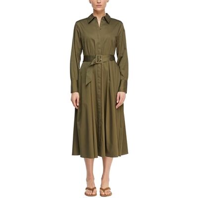 Comma Hemdblusenkleid aus Baumwollsatin Comma Hemdblusenkleid aus Baumwollsatin