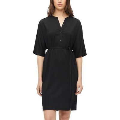 s.Oliver Strukturiertes Jersey-Kleid mit Gürtel und Knopfleiste s.Oliver Strukturiertes Jersey-Kleid mit Gürtel und Knopfleiste