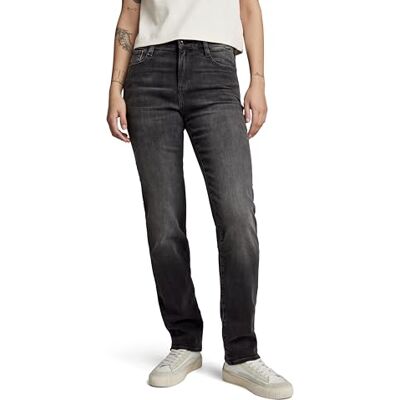 G-STAR RAW Damen Strace Straight Jeans, Schwarz (Worn in Black Moon D23951-D431-G108), 31W / 30L G-STAR RAW Damen Strace Straight Jeans, Schwarz (Worn in Black Moon D23951-D431-G108), 31W / 30L
