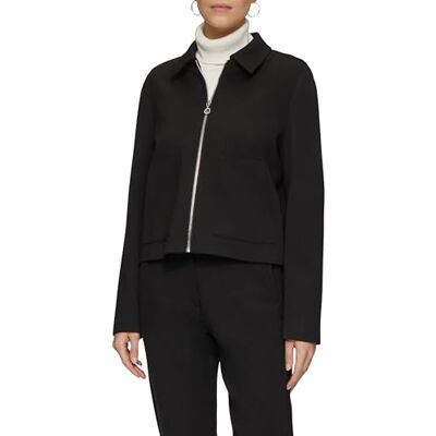 s.Oliver BLACK LABEL Damen 2157126 Blouson Mit Hemdkragen, Schwarz, 34 EU s.Oliver BLACK LABEL Damen 2157126 Blouson Mit Hemdkragen, Schwarz, 34 EU