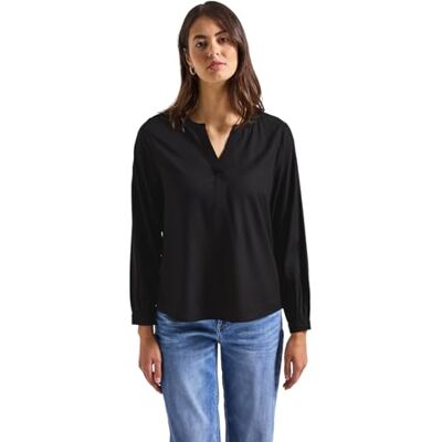 Street One Split Neck Tunika Black 38 Street One Split Neck Tunika Black 38