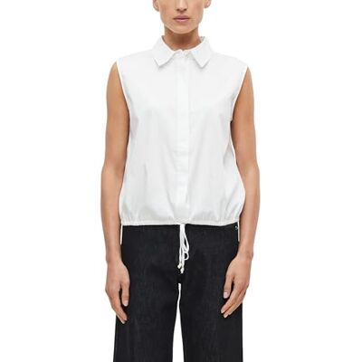 s.Oliver Ärmellose Popeline-Bluse mit regulierbarem Saum s.Oliver Ärmellose Popeline-Bluse mit regulierbarem Saum
