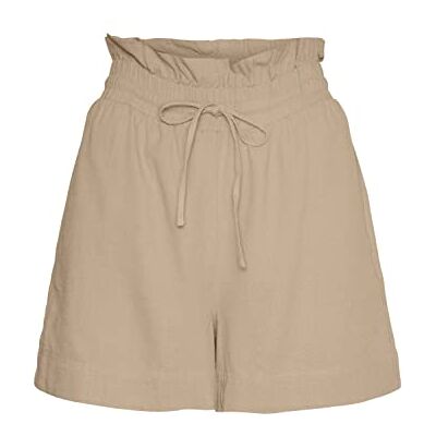 VERO MODA Damen Vmmymilo Hw Paperbag WVN Ga Shorts, Irish Cream, S EU VERO MODA Damen Vmmymilo Hw Paperbag WVN Ga Shorts, Irish Cream, S EU