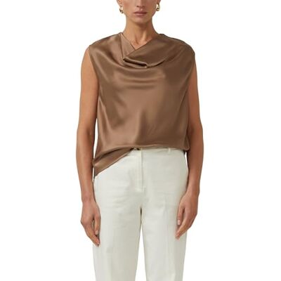 s.Oliver Satin-Top mit Wasserfall-Ausschnitt s.Oliver Satin-Top mit Wasserfall-Ausschnitt