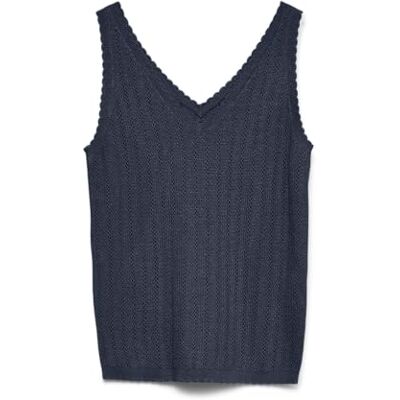 VERO MODA Vmnewlex Pointelle V-Neck Top Noos VERO MODA Vmnewlex Pointelle V-Neck Top Noos