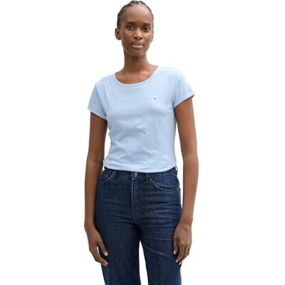 TOM TAILOR Denim Tom Tailor T-Shirt mit Muster, Offwhite Anchor Print, S TOM TAILOR Denim Tom Tailor T-Shirt mit Muster, Offwhite Anchor Print, S