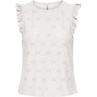 ONLY Onlsmilla Life S/L Frill Top JRS ONLY Onlsmilla Life S/L Frill Top JRS