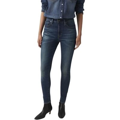 Levi's Damen Jeanshose 721 mit Stretch-Anteil, Skinny Fit, Blau (Miles Apart), W24/L30 Levi's Damen Jeanshose 721 mit Stretch-Anteil, Skinny Fit, Blau (Miles Apart), W24/L30
