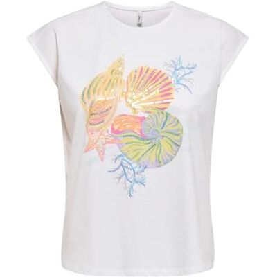 ONLY Onlela S/L Printed Tee Cs JRS ONLY Onlela S/L Printed Tee Cs JRS