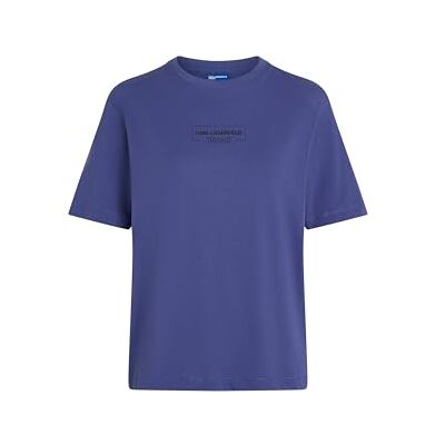 KARL LAGERFELD JEANS Regular Outline Logo Tee, Skipper Blue, XL KARL LAGERFELD JEANS Regular Outline Logo Tee, Skipper Blue, XL