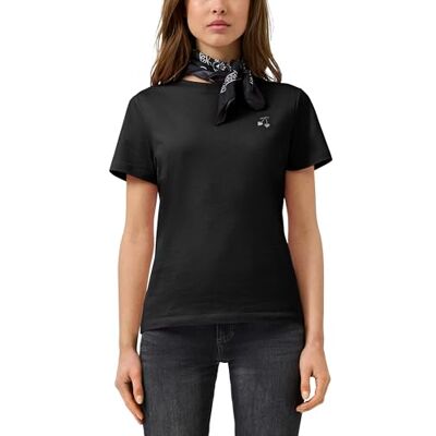 QS Damen T-Shirt 2175254 Grey/Black XS QS Damen T-Shirt 2175254 Grey/Black XS