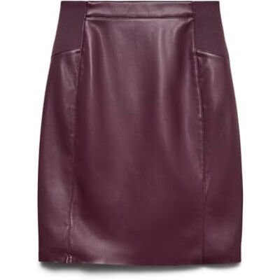 VERO MODA Vmbuttersia Hw Coated Skirt Noos VERO MODA Vmbuttersia Hw Coated Skirt Noos