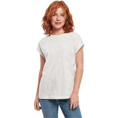 Urban Classics Damen T-Shirt Ladies Extended Shoulder Tee, T-Shirt mit überschnittenen Schultern, aus Baumwolle, erhältlich in vielen Farben, Lightgrey, 3XL Urban Classics Damen T-Shirt Ladies Extended Shoulder Tee, T-Shirt mit überschnittenen Schultern, aus Baumwolle, erhältlich in vielen Farben, Lightgrey, 3XL